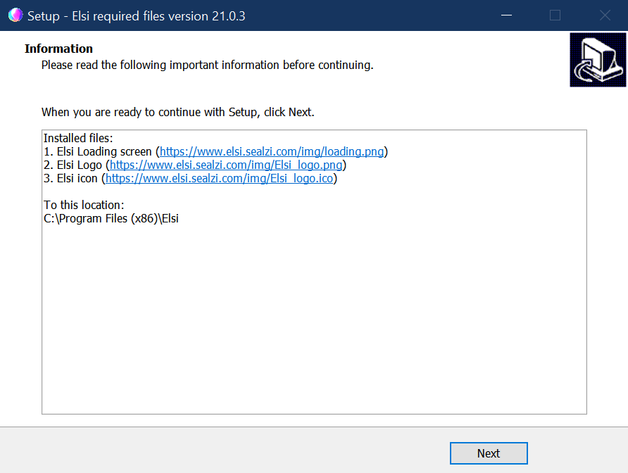 Installer steps
