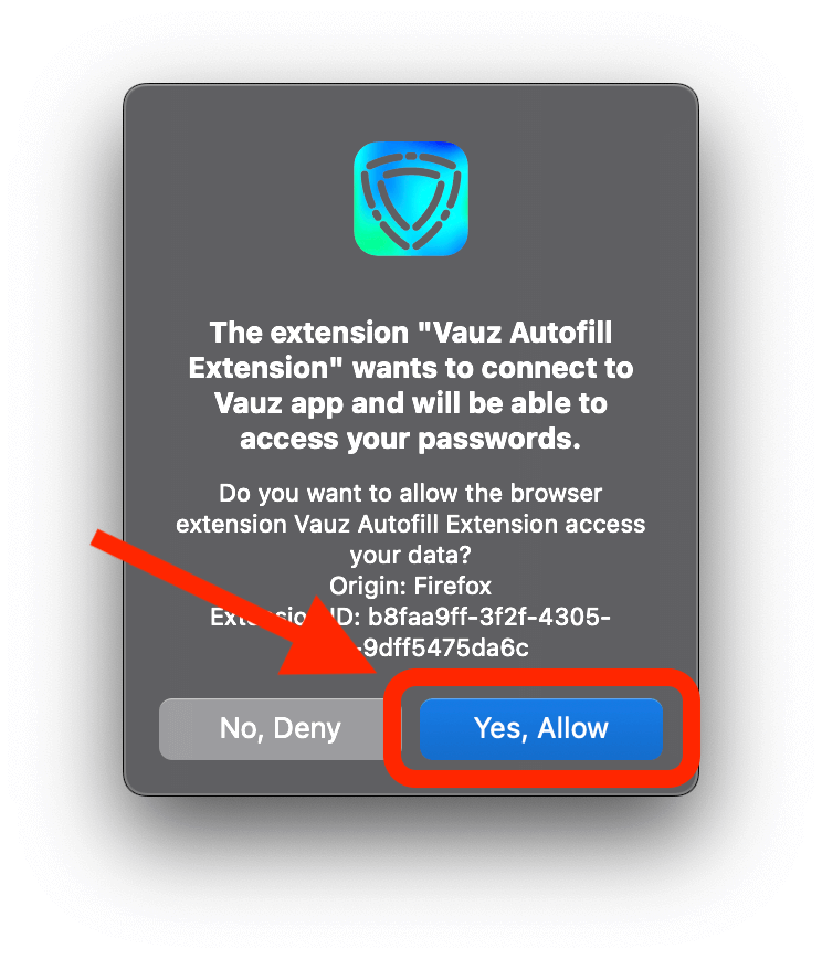 Desktop approval popup